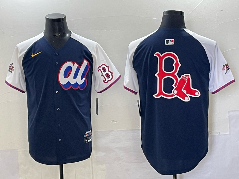 Men 2025 Boston Red Sox Blue MLB All star Nike jersey 002